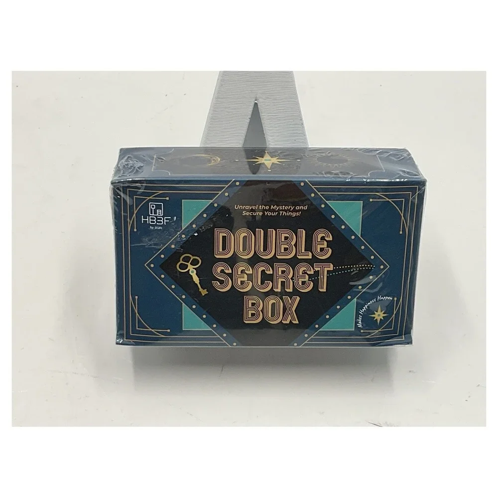 HB3F BSIRI Double Secret Box Wooden‎ Puzzle Box Hidden Compartment Money Box New
